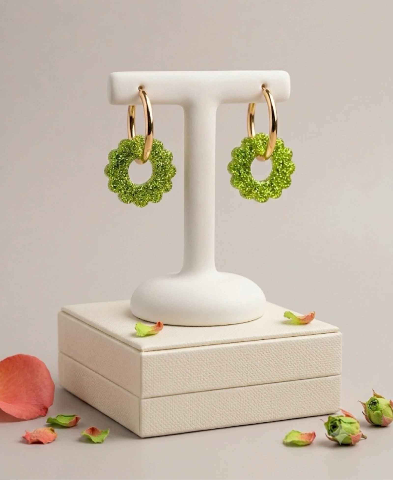 Boucles d’oreilles charms interchangeables 